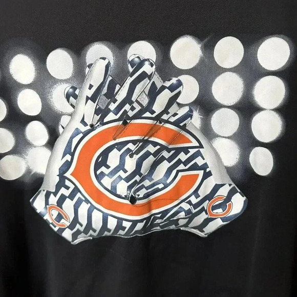 Chicago Bears Nike Hoodie Lockup KO Gloves NFL Size XXL Football - Picture 2 of 8
